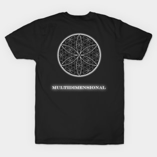 MultiDimensional Flower of Life - On the Back of T-Shirt